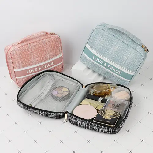 BEARKY New Style Small Fragrance Personalized Cosmetic Bags Square Travel Portable Nice Makeup Bags